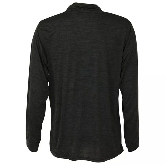 Woodland Creek Men's Lightweight Long Sleeve 1/4-Zip Pullover in Charcoal, M - Picture 3 of 5